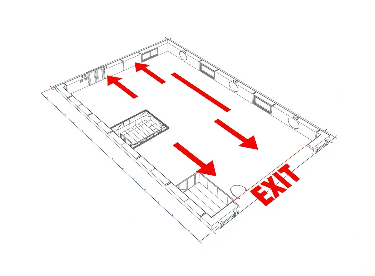Architektonischer Grundriss